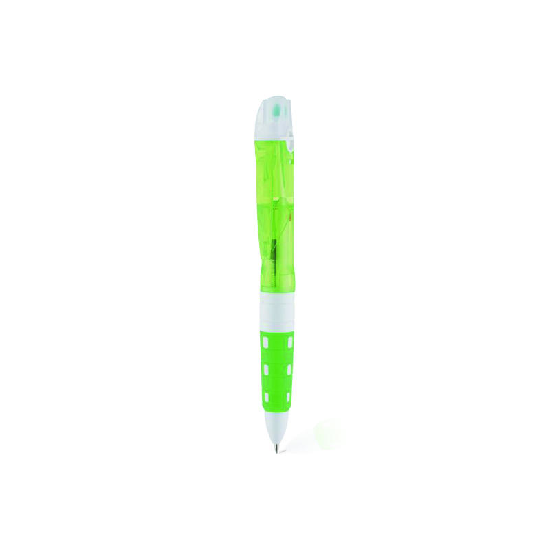 3 Color Ball Pen With Highlighter